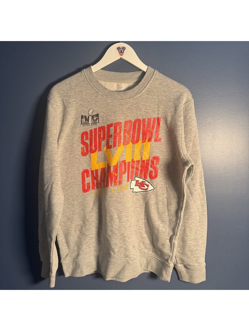 Fanatics Kansas City Chiefs Super Bowl LVIII Champions Crewneck Sweatshirt Sz M